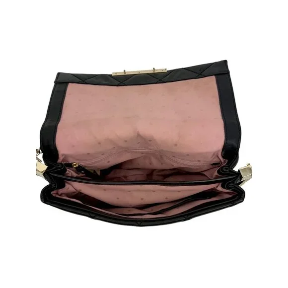 Kate Spade New York Emerson Place Lenia Black Quilted Leather Shoulder Bag - Picture 16 of 16